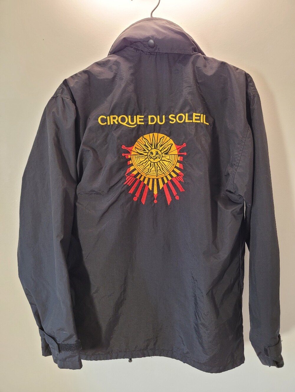 Vintage Cirque du Soleil Black 2 Piece Utility Jacket with Fleece -Sun Logo- Xxs